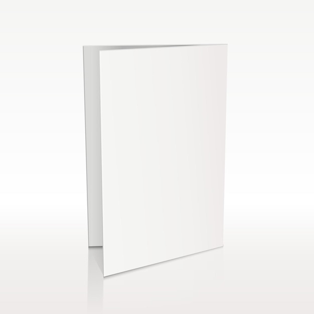 Folleto de carpeta en blanco blanco