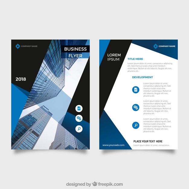 Folleto corporativo abstracto