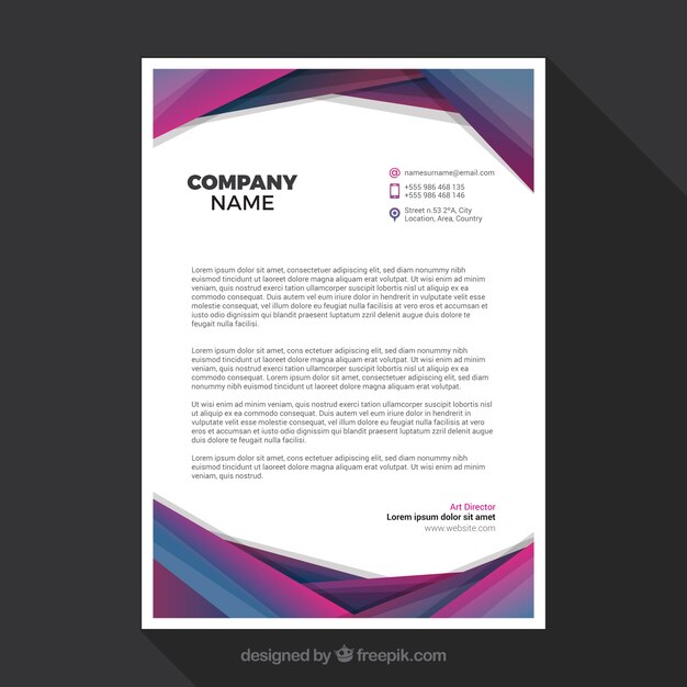 Folleto corporativo moderno, colores intensos