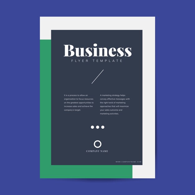 Folleto corporativo y plantilla de póster.