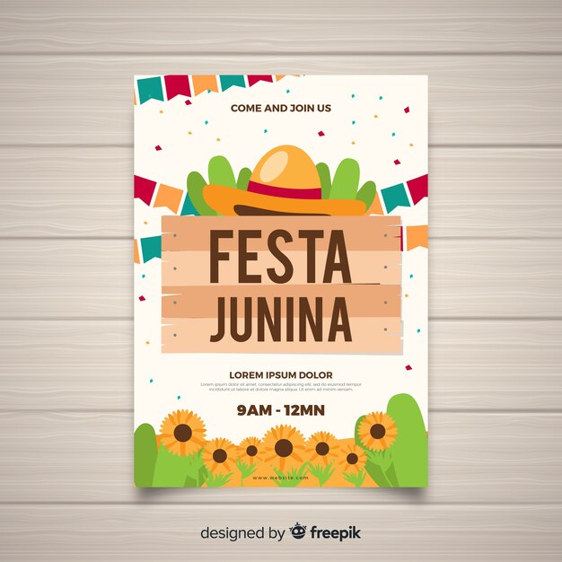 Folleto de Festa Junina