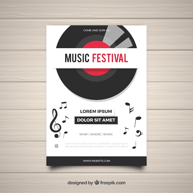 Folleto de festival de música