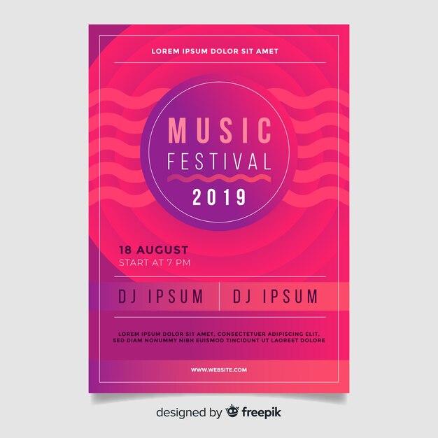 Folleto de festival de música