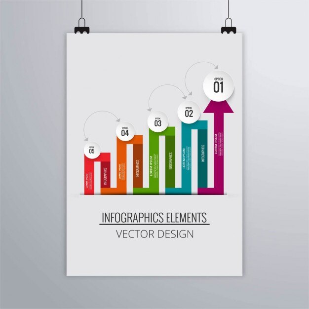 Folleto con infografía