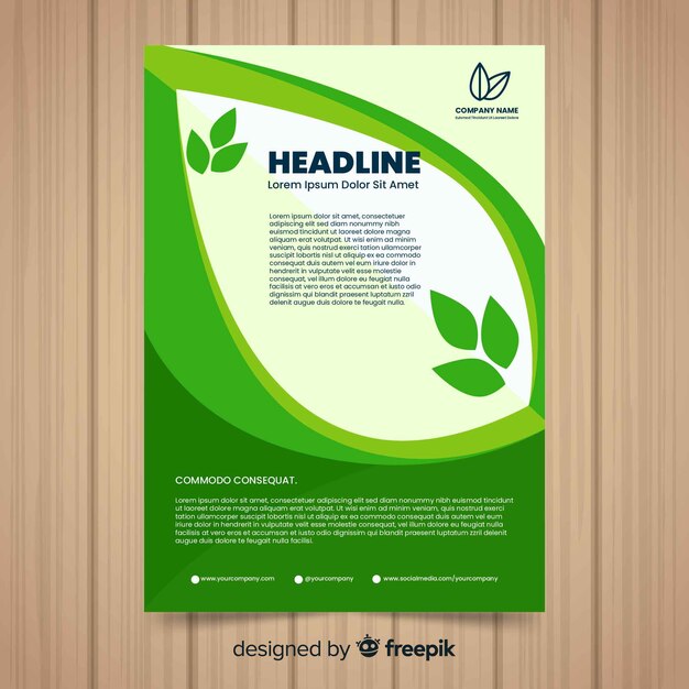 Folleto de naturaleza