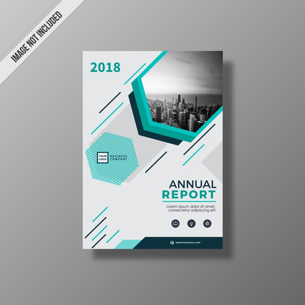 Folleto de negocios geométrico
