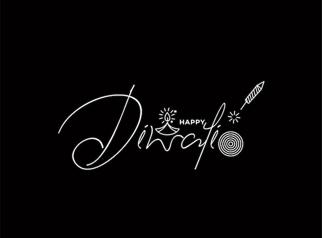 Folleto de plantilla de cartel abstracto de texto de Diwali decorado diseño de banner de volante