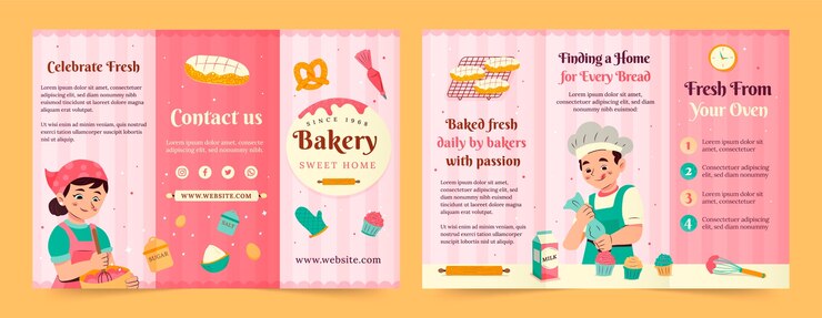 Vector gratuito folleto plantilla