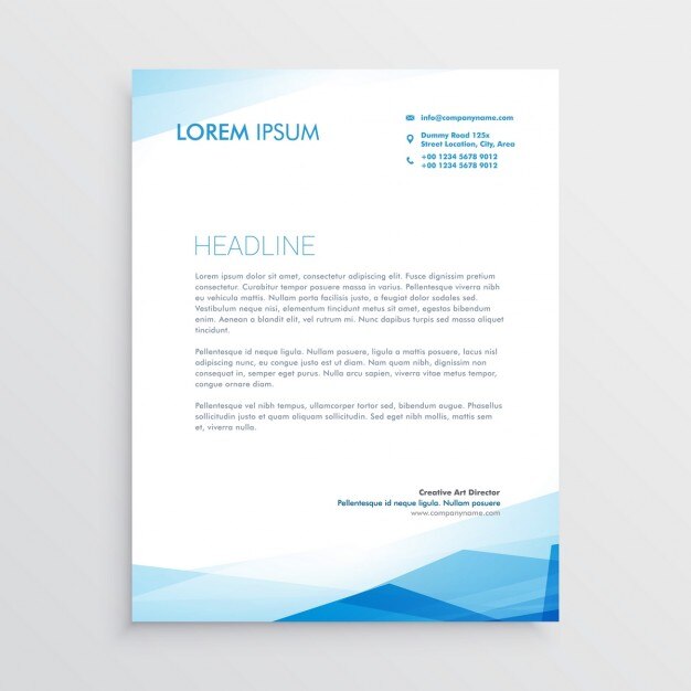 Folleto profesional azul