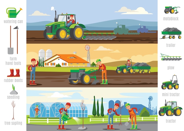 Folletos de agricultura y ganadería