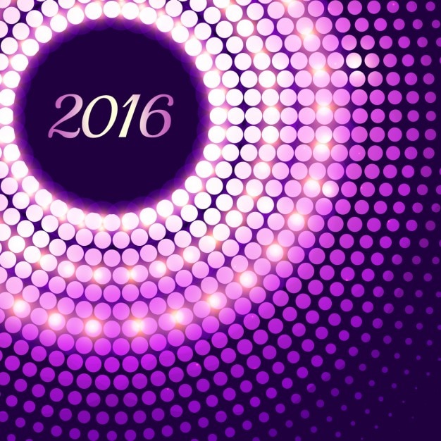 Vector gratuito fondo de 2016 morado y resplandeciente