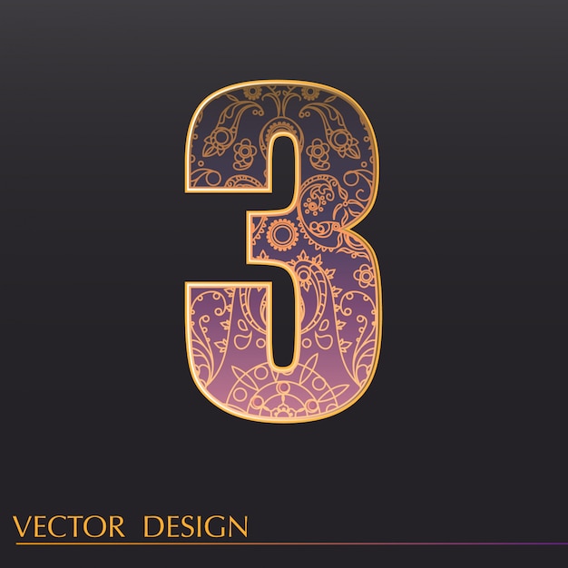 Fondo de 3 decorativo