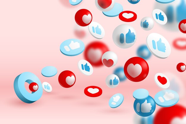 Fondo 3d de redes sociales