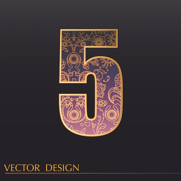 Vector gratuito fondo de 5 decorativo