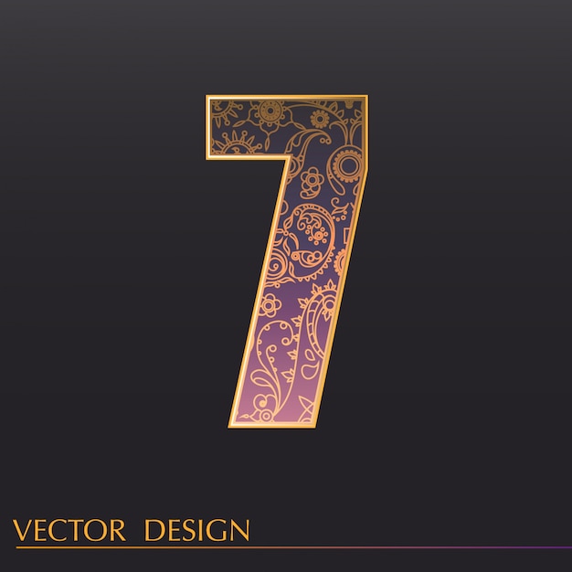 Vector gratuito fondo de 7 decorativo