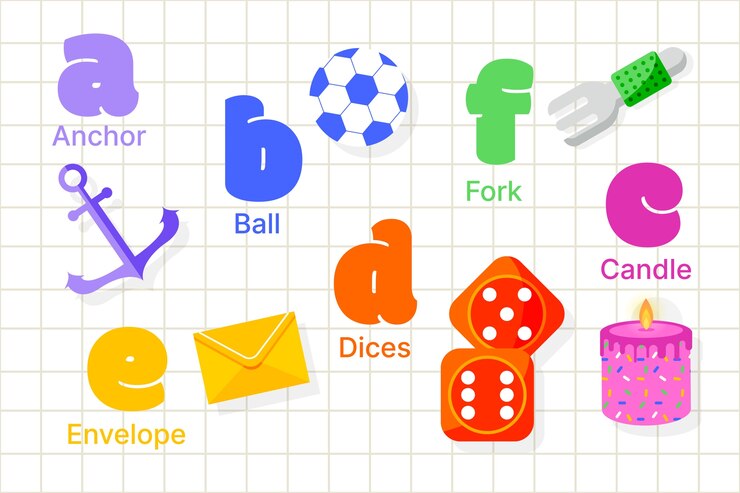 Vector gratuito fondo abc de diseño plano