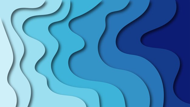 fondo abstract cortado en papel azul