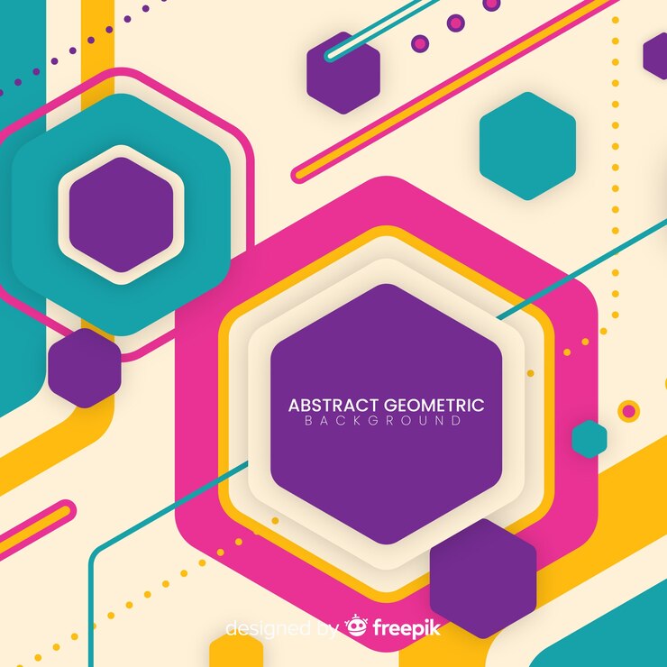 Vector gratuito fondo abstractamente colorido con formas geométricas