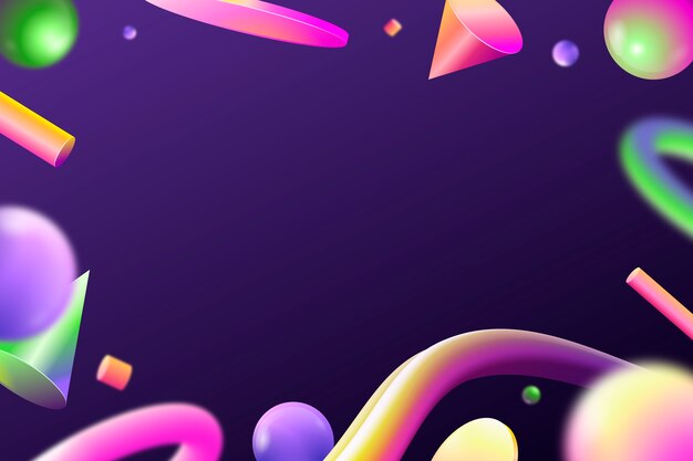 Fondo abstracto 3d degradado