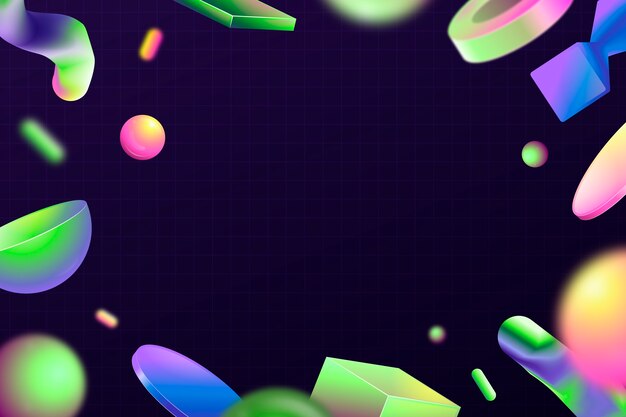 Fondo abstracto 3d degradado