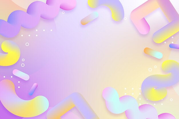 Fondo abstracto 3d degradado