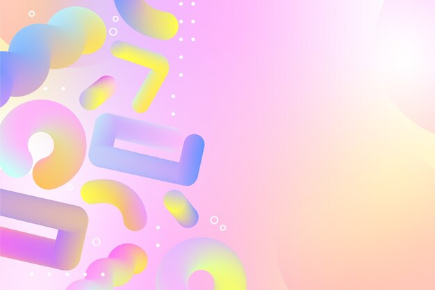 Fondo abstracto 3d degradado