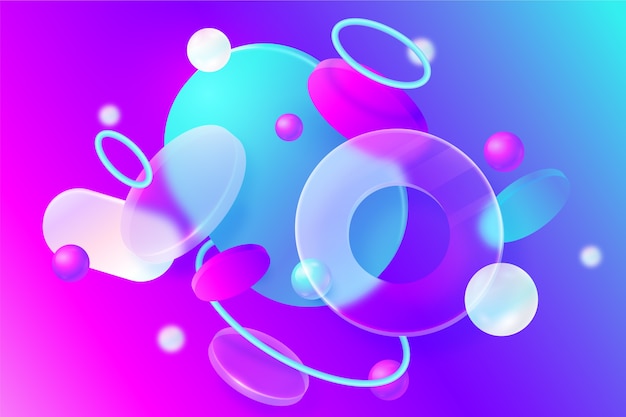 Fondo abstracto 3d degradado