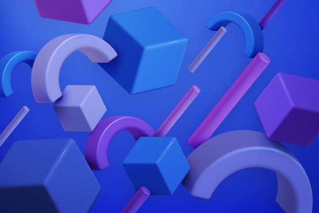 Fondo abstracto 3d realista