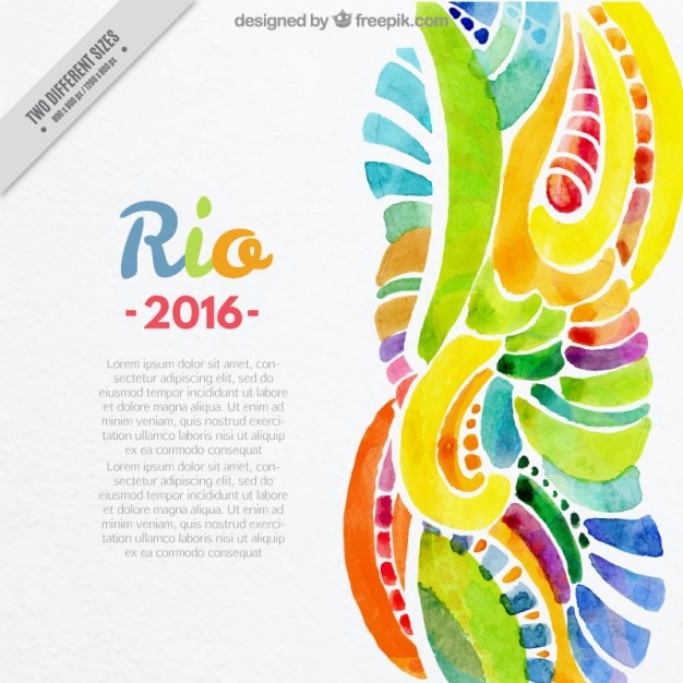 Vector gratuito fondo abstracto de acuarela de río 2016
