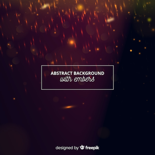 Fondo abstracto con ascuas