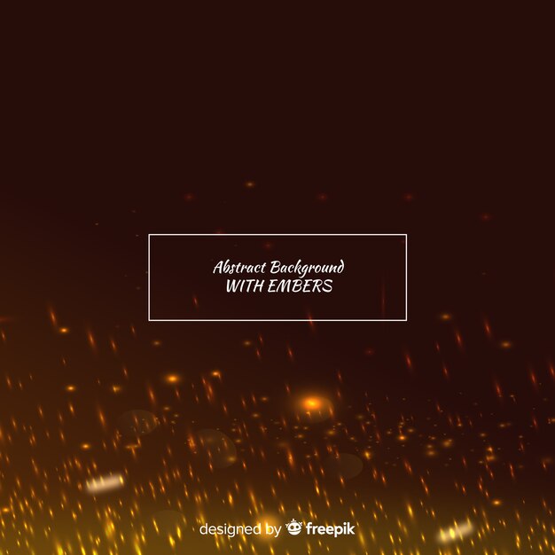 Fondo abstracto con ascuas