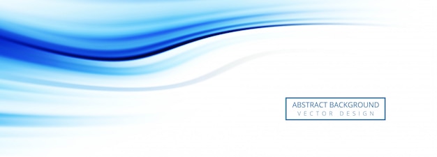Fondo abstracto azul de la bandera de la onda