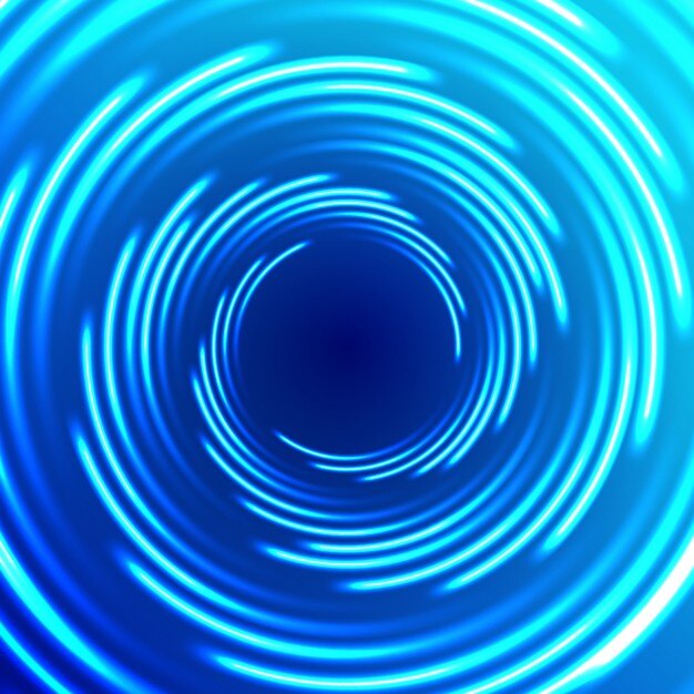 Fondo abstracto azul con círculos