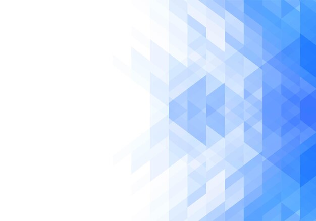 Fondo abstracto azul de formas geométricas