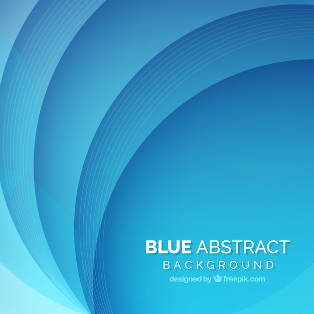 Fondo abstracto azul con formas onduladas