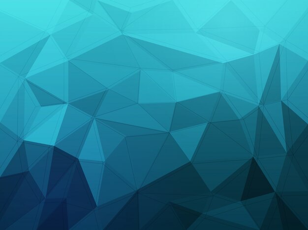 Fondo abstracto azul, formas poligonales, concepto de bajo-poli.