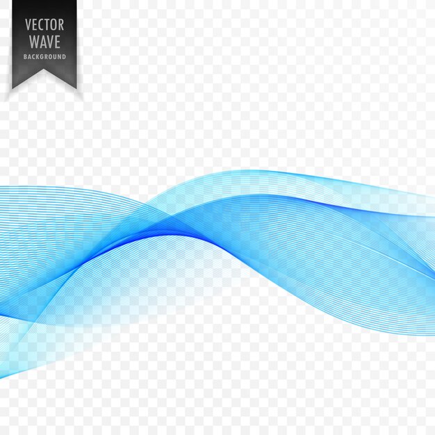 Fondo abstracto azul onda lisa