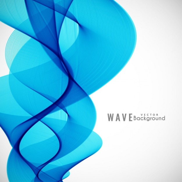 Fondo abstracto azul con ondas