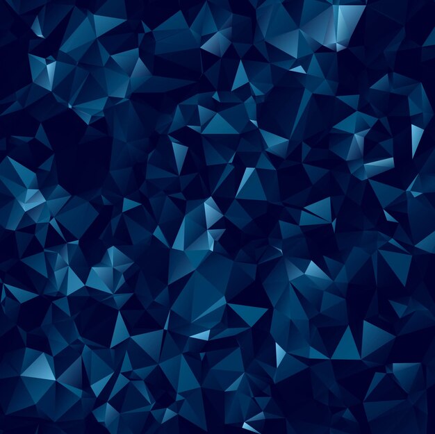 Fondo abstracto azul oscuro poligonal