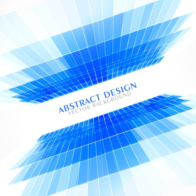 Vector gratuito fondo abstracto azul con perspectiva