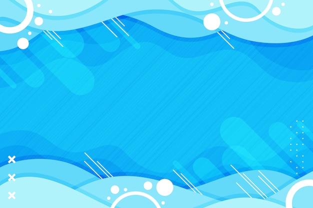 Fondo abstracto azul plano