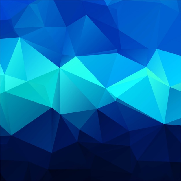 Fondo abstracto azul poligonal