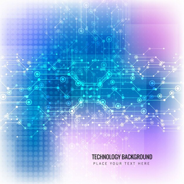 Fondo abstracto azul y rosa de tecnología