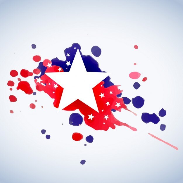 Vector gratuito fondo abstracto de la bandera americana