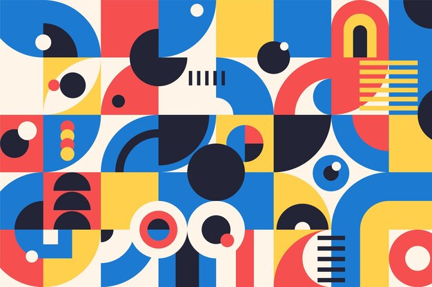Fondo abstracto bauhaus