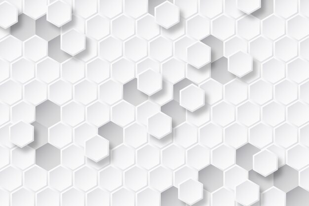Fondo abstracto blanco en estilo de papel 3D