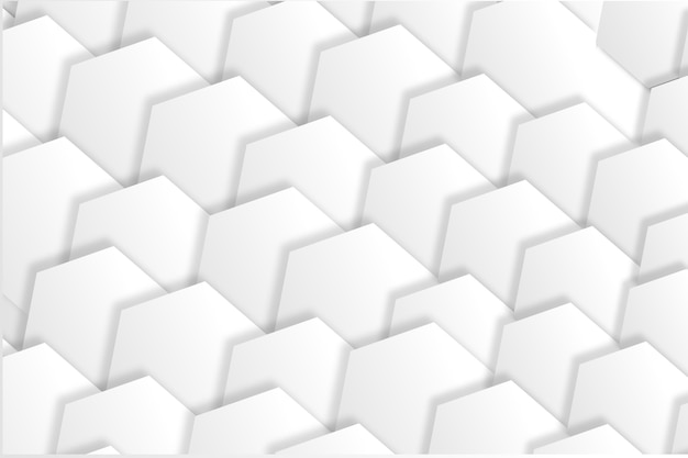 Fondo abstracto blanco en estilo de papel 3D