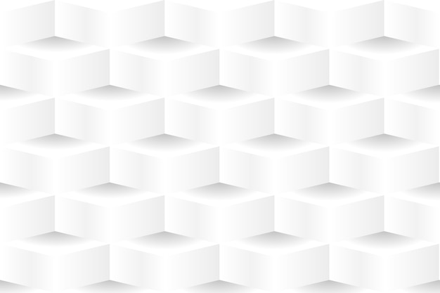 Fondo abstracto blanco en estilo de papel 3d