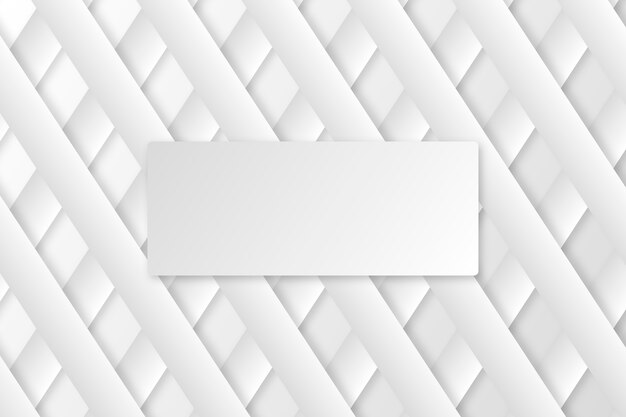 Fondo abstracto blanco en estilo de papel 3d