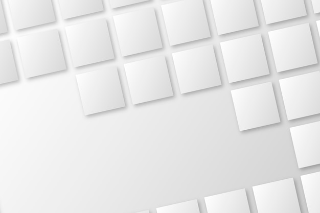 Fondo abstracto blanco en estilo de papel 3D